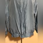 EUC FUDA International Blue 100 % silk bomber jacket size medium Photo 2