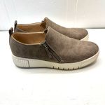 SOUL Naturalizer Turner Taupe Slip On Sneaker Perforated Side Zip Shoes Womens 8 Brown Photo 1