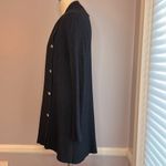 White House | Black Market WHBM navy blue open front shawl collar long line cardigan sweater jacket Size XS Photo 2