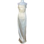 NBD  Aella Gown in Champagne Medium New Womens Long Maxi Dress Photo 3