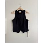 Reformation  NWT Rory Black Vest Top Size 4 Photo 3