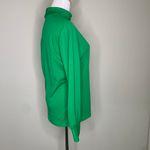 Koko Knits of California Green Turtleneck Back Zip Turtleneck Blouse Sz Small Photo 3