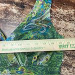 Vintage 90s Y2K Fairy Morrell Maxie Green Paisley Silk Slip Dress Sleeveless 4‎ Photo 4