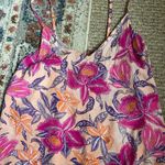 Old Navy floral maxi dress small women's pink orange purple Photo 2