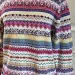 Mountain Lake Vintage Colorful Nordic Fair Isle Cotton Sweater Photo 4