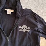 Atlantis Paradise Island Bahamas Black Skull Bejeweled Zipped Hoodie Jacket XL Photo 3
