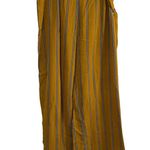 See You Monday Women's  Pants, Wide Leg, Yellow & Black Striped, Size L Photo 0