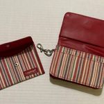 Longaberger Homestead Market Stripe Wallet Purse Coin Pouch & CCard Case NWOT Photo 5