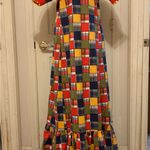 Handmade Vintage  Patchwork Print Multicolor Maxi Dress.      2217 Photo 1
