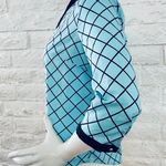 New York And Company  Womens Size L Blue Button Front Photo 4