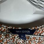Max edition  Multicolor Animal Print Short Sleeve Blouse XL Photo 1
