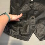 LFH Black Leather Halter Vest With Crossed Straps And Button Front 3x Size undefined Photo 6