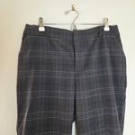 Nine West Gray Plaid Curvy Barely Bootcut Pants Photo 1