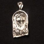 Silver Rope Chain 20in 2mm And Jesus Piece .925 Italy Photo 2