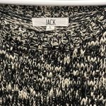 Jack by BB Dakota black white and gold Marion Drop Needle Sweater Photo 4