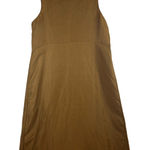 J.Jill NWT Women's Sleeveless Dress Linen Blend A-Line Casual Neutral Brown L Photo 0