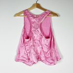 NEW Lunya Washable Silk Satin Tulip Back Sleeveless Scoop Neck Tank Top Pink XS Photo 3