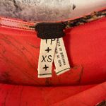 Free People We the free- FP Orange birds of paradise bell sleeve off the shoulder top XS Photo 3