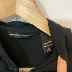 Y2K New York and Company Embroidered Floral Beaded Full Zip Hooded Sweatshirt Black Size L Photo 4