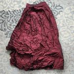 Jessica McClintock  Maxi A-Line Bustled Skirt Maroon Red 6 Photo 4