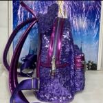 Lounge Fly Disney parks potion purple sequin Minnie Mouse mini backpack Photo 3