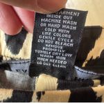 Larry Levine Printed Straight Cropped Pants Trousers Camel Black Abstract Pattern Size 12 Photo 4