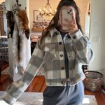 Flannel Jacket Gray Size M Photo 1