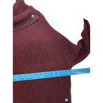 Vince Cowl Neck Button Detail Wool Yak Blend Sweater Burgundy Oversized Luxury M Photo 7