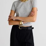 J.Crew New Pima Cotton Slim Fit Short Sleeve T-Shirt BY407 Heather Grey Size XXS Photo 2