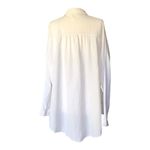 Free People  Lover Her Madly White Oversized Button Down Shirt Women's Size Small Photo 3