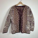 Vintage reversible quilted jacket size small Purple Photo 1