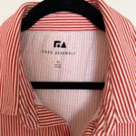 Free Assembly Men's Polo Shirt in Red and White Stripes Size XL Photo 1