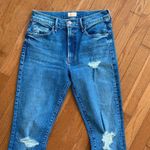MOTHER THE INSIDER ANKLE DOOM AND BLOOM HI RISE ANKLE FLARE BOOTCUT STRETCH JEAN Blue Size 25 Photo 2