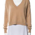 Free People  Women's 100% Cashmere V-Neck Pullover Sweater Size S Photo 0