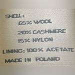 John Weitz vintage double breasted coat is a wool/cashmere blend, size 10P Black Photo 5