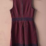 The Limited  Red & Navy Polka Dotted Dress Size 4 Tall EUC Photo 3
