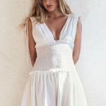 ZARA white poplin dress with bows brand new with tags Photo 0