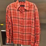 Ellen Tracy 💕LINDA ALLARD 💕 Plaid Button Down Shirt ~ 100% Silk NWOT Photo 0