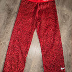 Nike  Pro Dri-Fit Red Capri Compressions Photo 0