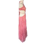MISA Los Angeles Misa Los Angeles Dalia Cutout Chiffon Maxi Dress Septima Geo Pink Medium NWT Photo 6