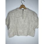 Olivaceous Lagenlook 100%Cotton Rolled Cuff Sleeve Cropped Top & Short Set L NWT Photo 5