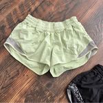 Lululemon Lot of 2  Hotty hot shorts size 4 Green and Black Photo 4