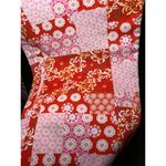 Harolds Size 6 Pants Pink Orange Patchwork Cotton Straight Leg Ankle Photo 9