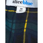 Alice Blue Women's Green Check Plaid Flannel Long Sleeve Button Up Shirt Top XS Photo 2