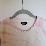 Splendid Pink White Tie Dye Crewneck Relaxed Fit Casual Sweatshirt Size Small Photo 2