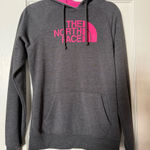 The North Face Charcoal and Fuchsia Hoodie Photo 0