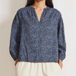 Apiece Apart  Marit shirred cotton blouse long sleeve S Photo 0