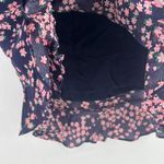 Draper James RSVP Wrap Skirt Womens Medium Blue Pink Floral Lined Ruffle Hem Photo 3