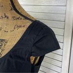 Nine West  Front Zip Sheath Dress Black Stretch Twill Cap Sleeve Size‎ 4 Photo 5