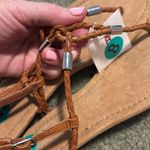 Ralph Lauren Caramel Leather upper Braided Sandals Tan Size 8 Photo 7